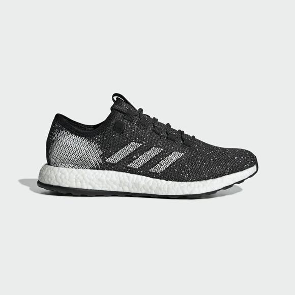 Adidas Pureboost \'OREO\' Size 5 Black/White Men\'s Running Athletic Shoes B37775